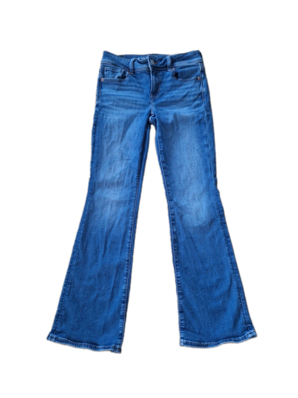 American Eagle Outfitters Jeans Womens Size 2 SHORT Kick Boot Super Stretch AE